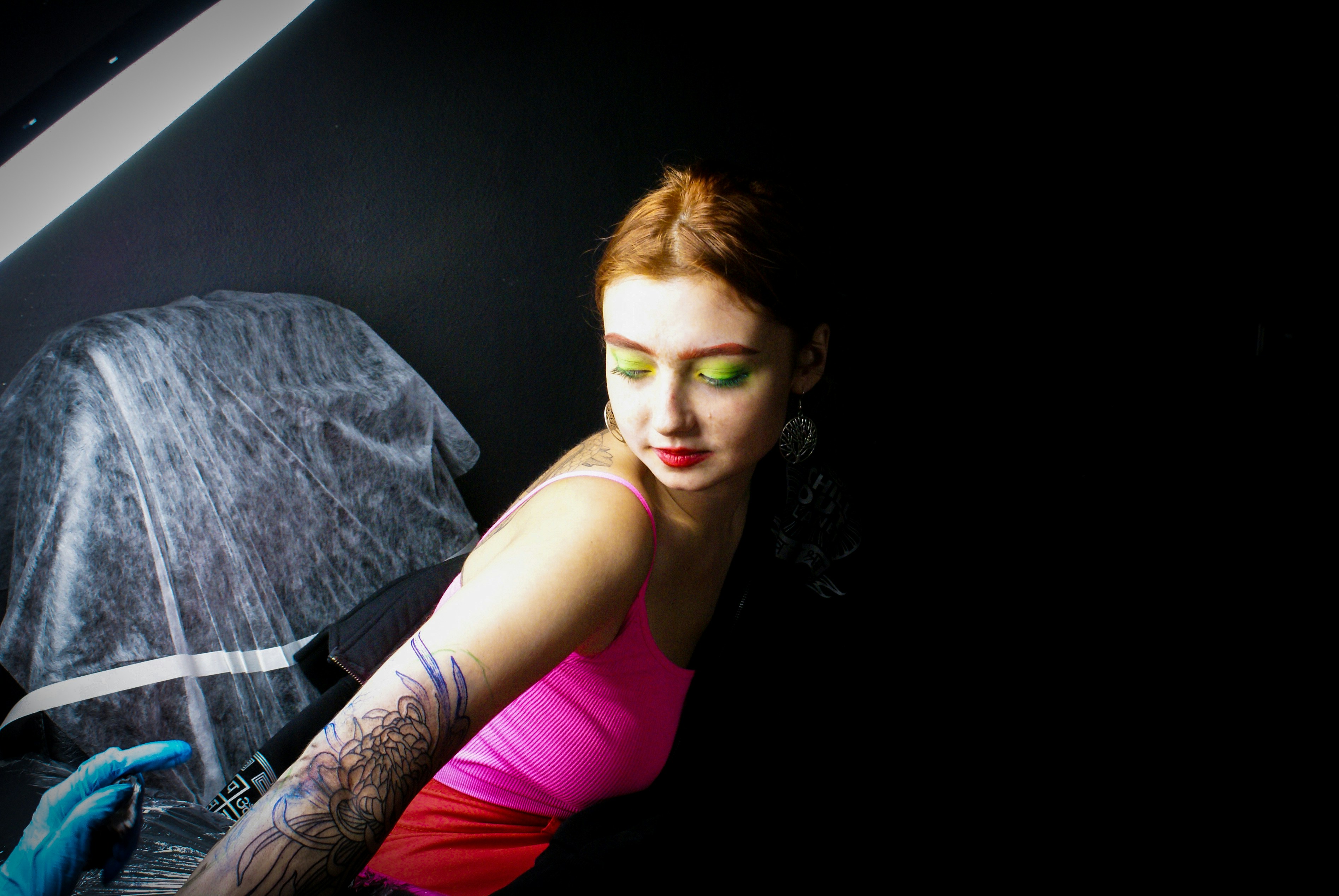 Eine Frau mit grünen Augen