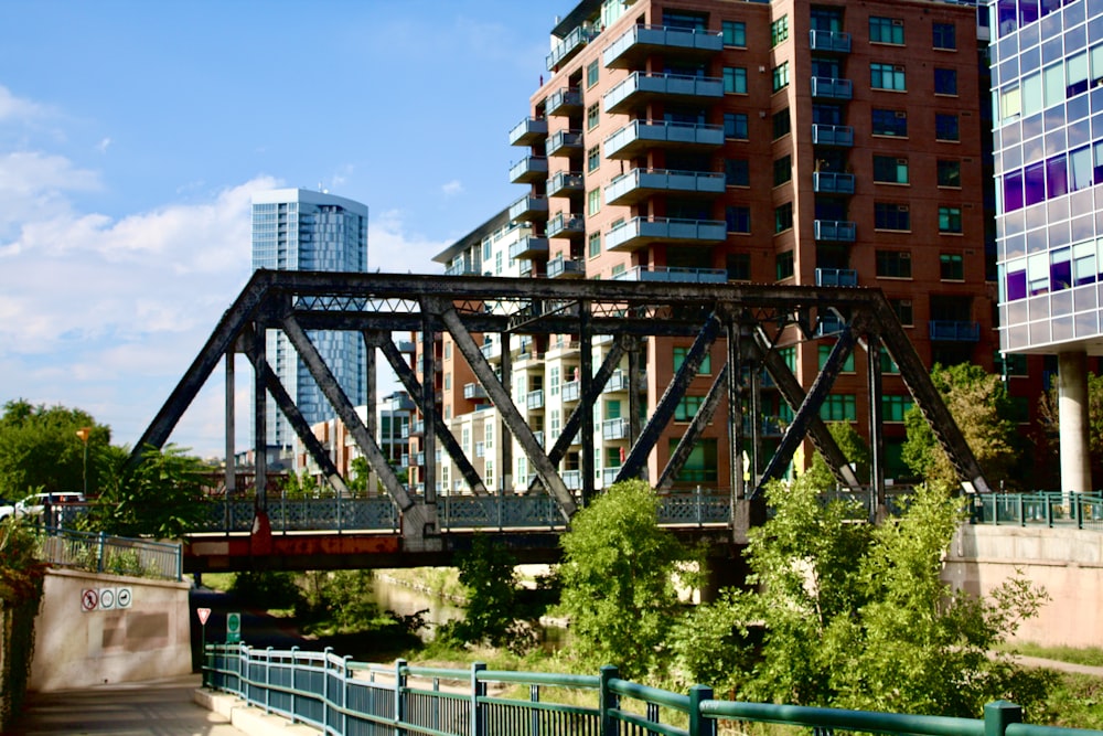 a bridge over a river