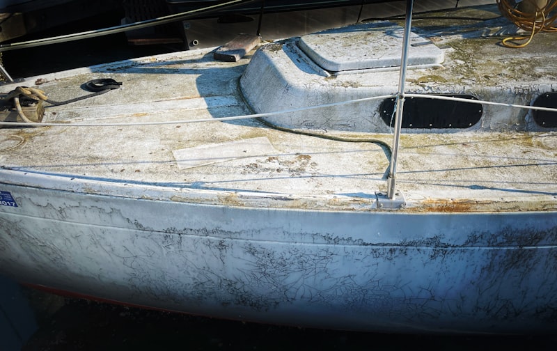 a close-up of a boat