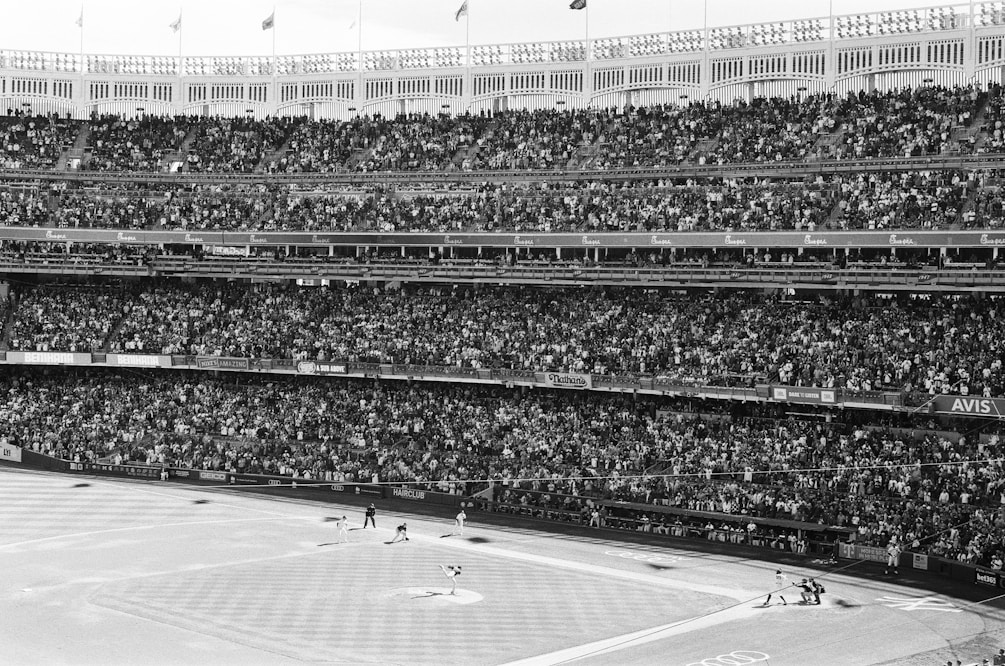 a tennis match in a stadium