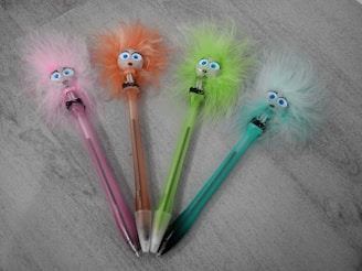a group of colorful objects