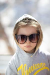 a woman wearing sunglasses
