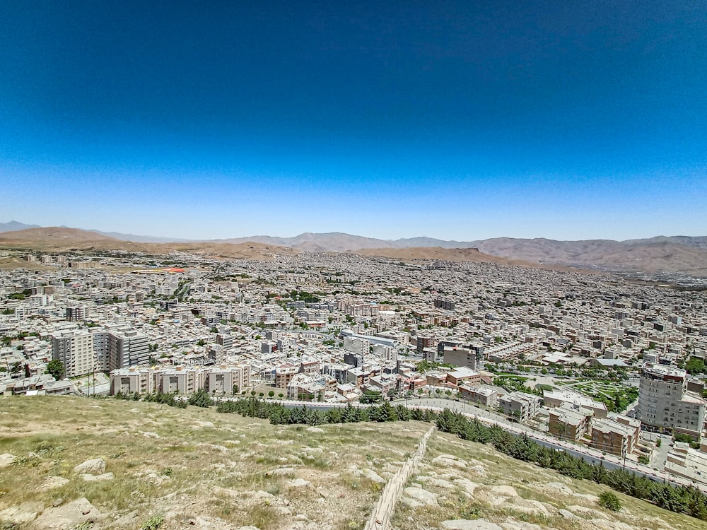 a city with many buildings