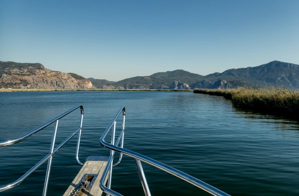 A boat on the water — Dalyan, Turkey