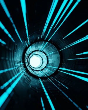 a spiral staircase with a light at the top