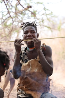 a person playing a flute