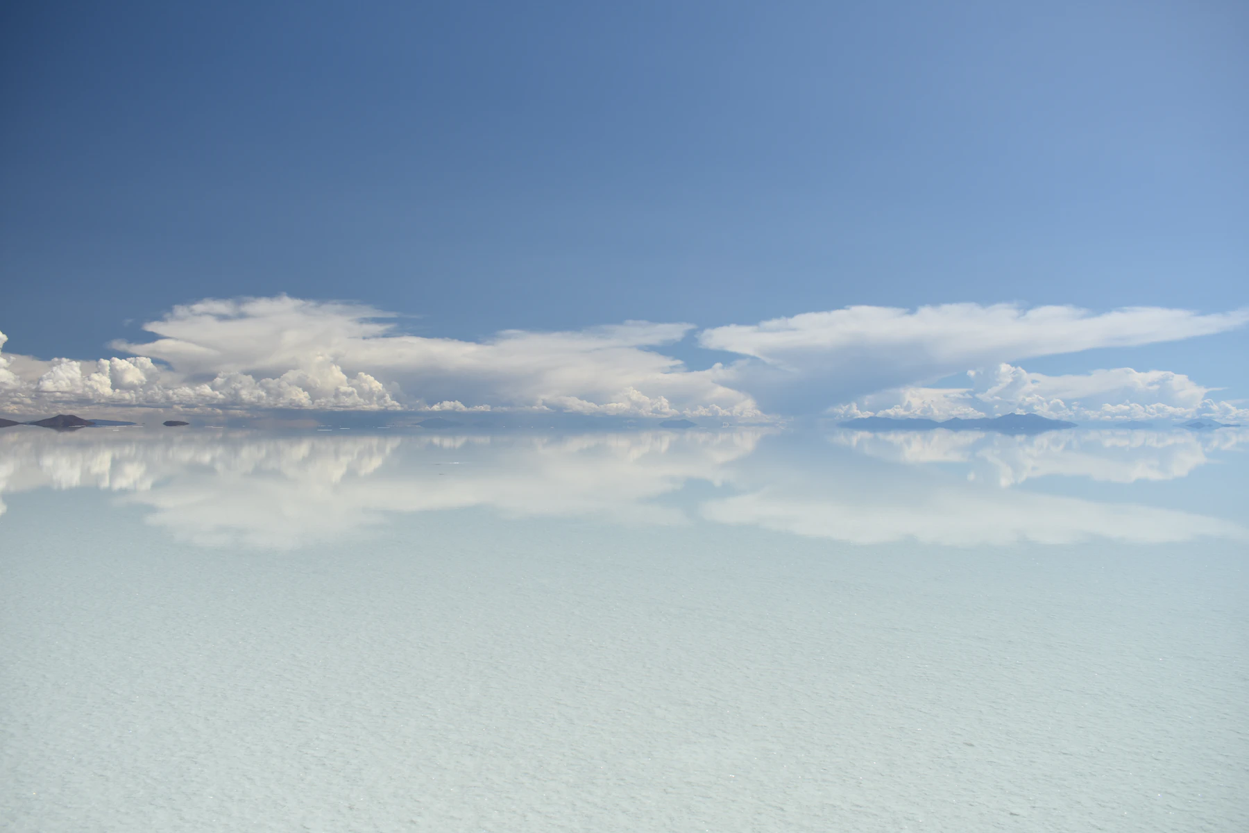 The mirrored salt flats of Salar de Uyuni