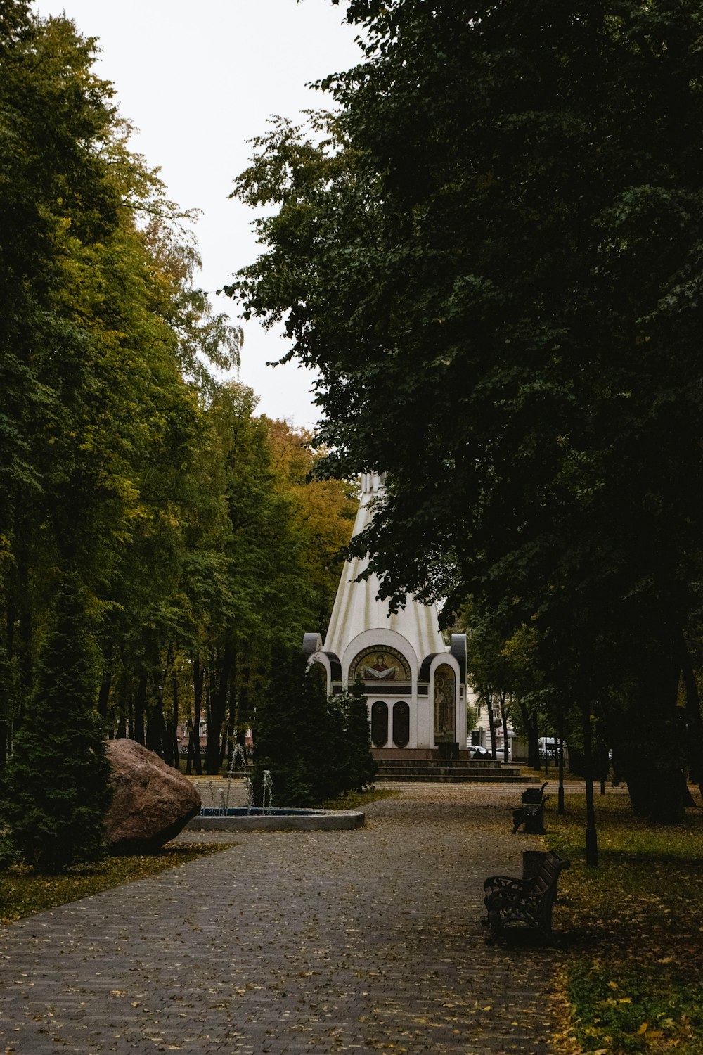 a path leading to a building