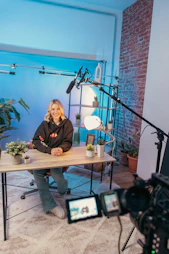 a person sitting at a table