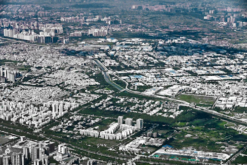 Aerial view of Gurugram