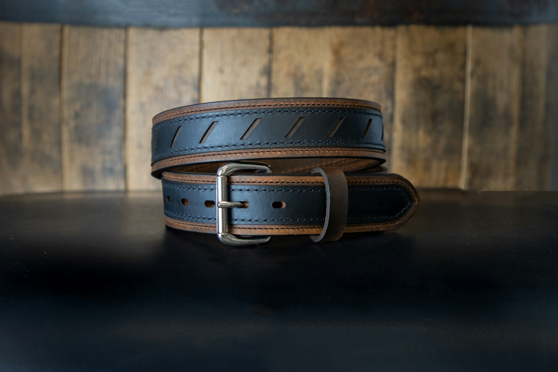 a close up of a belt