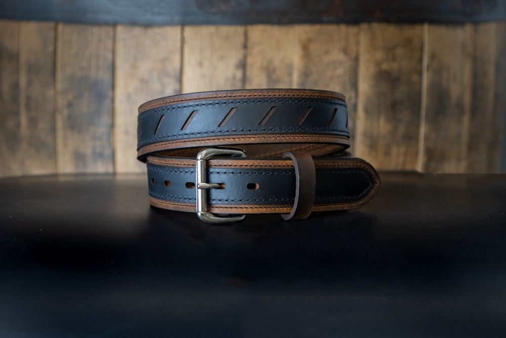 a close up of a belt