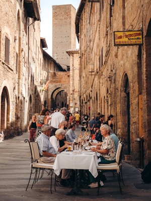 people sitting at a table
