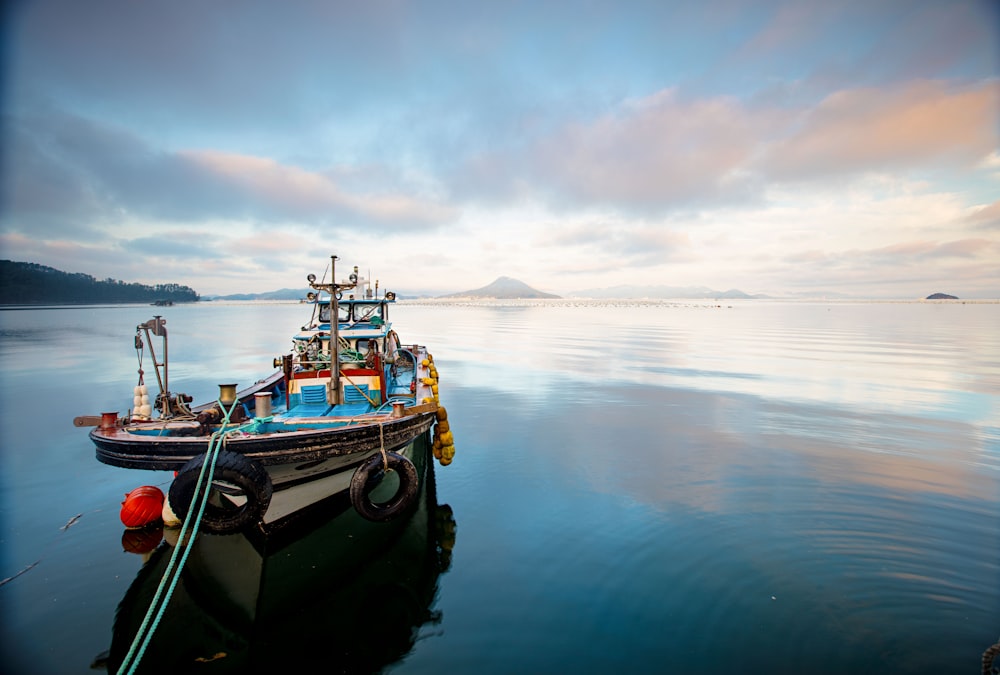 a boat in the water