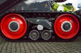 A close-up of tracking technology.