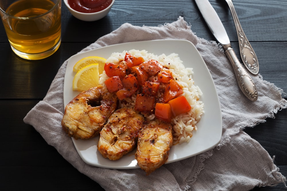 a plate of food