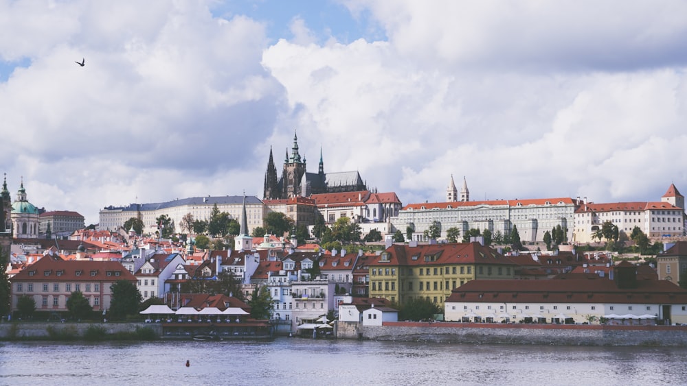 Prague Castle next to a body of water