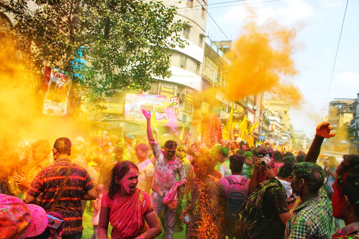 A colorful cultural festival
