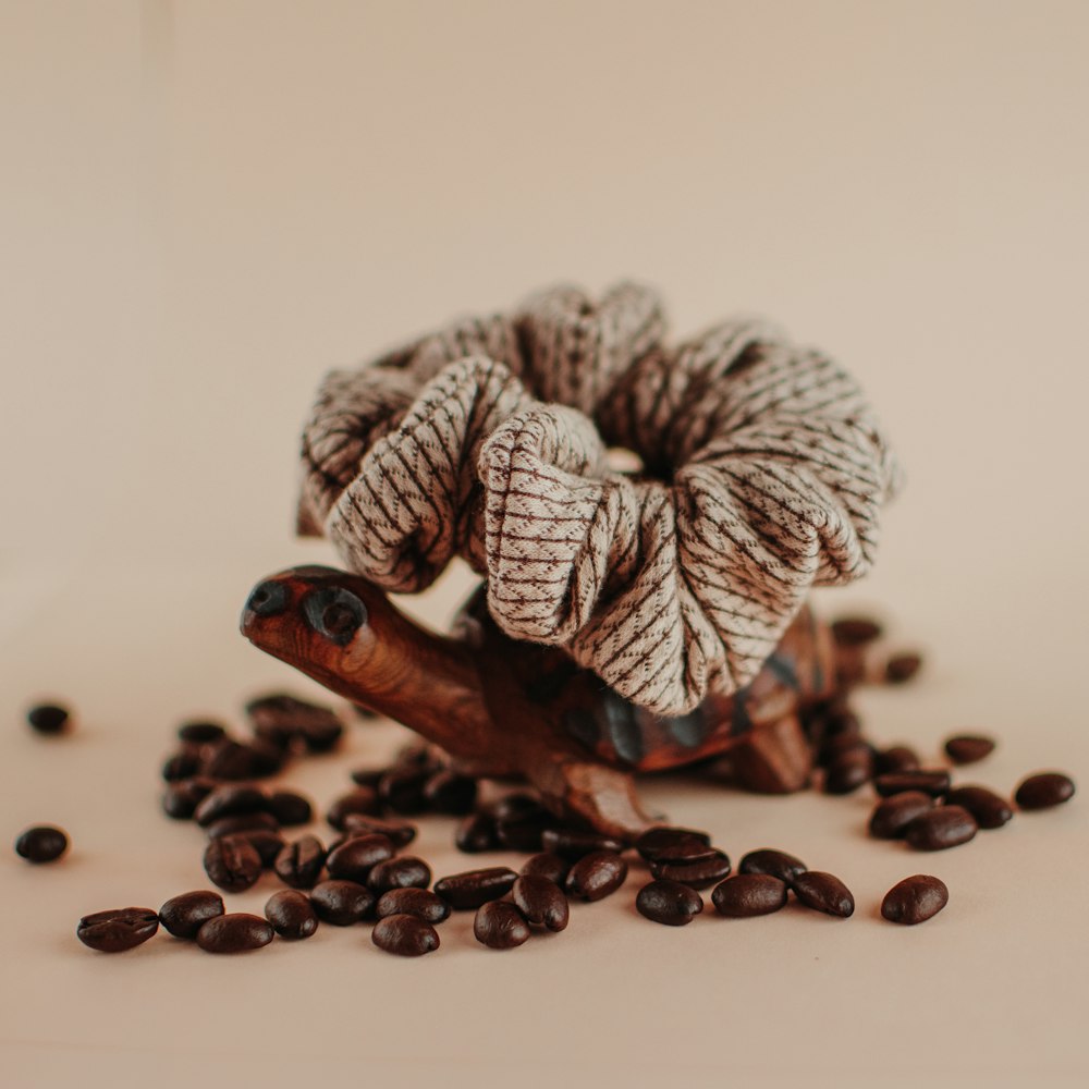 a pile of coffee beans