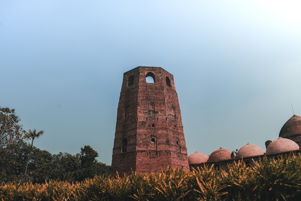 a tall brick tower