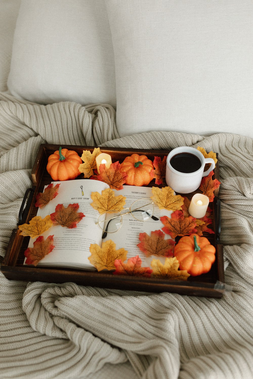 a coffee cup on a table