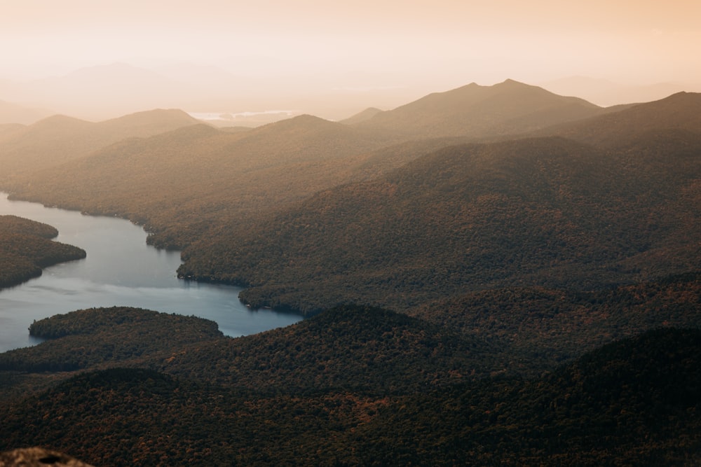 a large mountain range