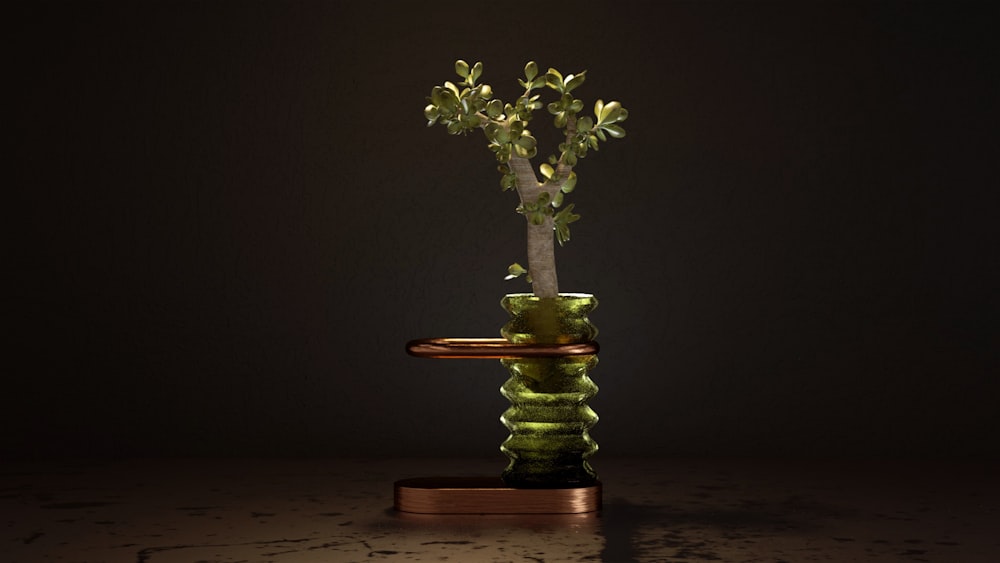 a vase with flowers