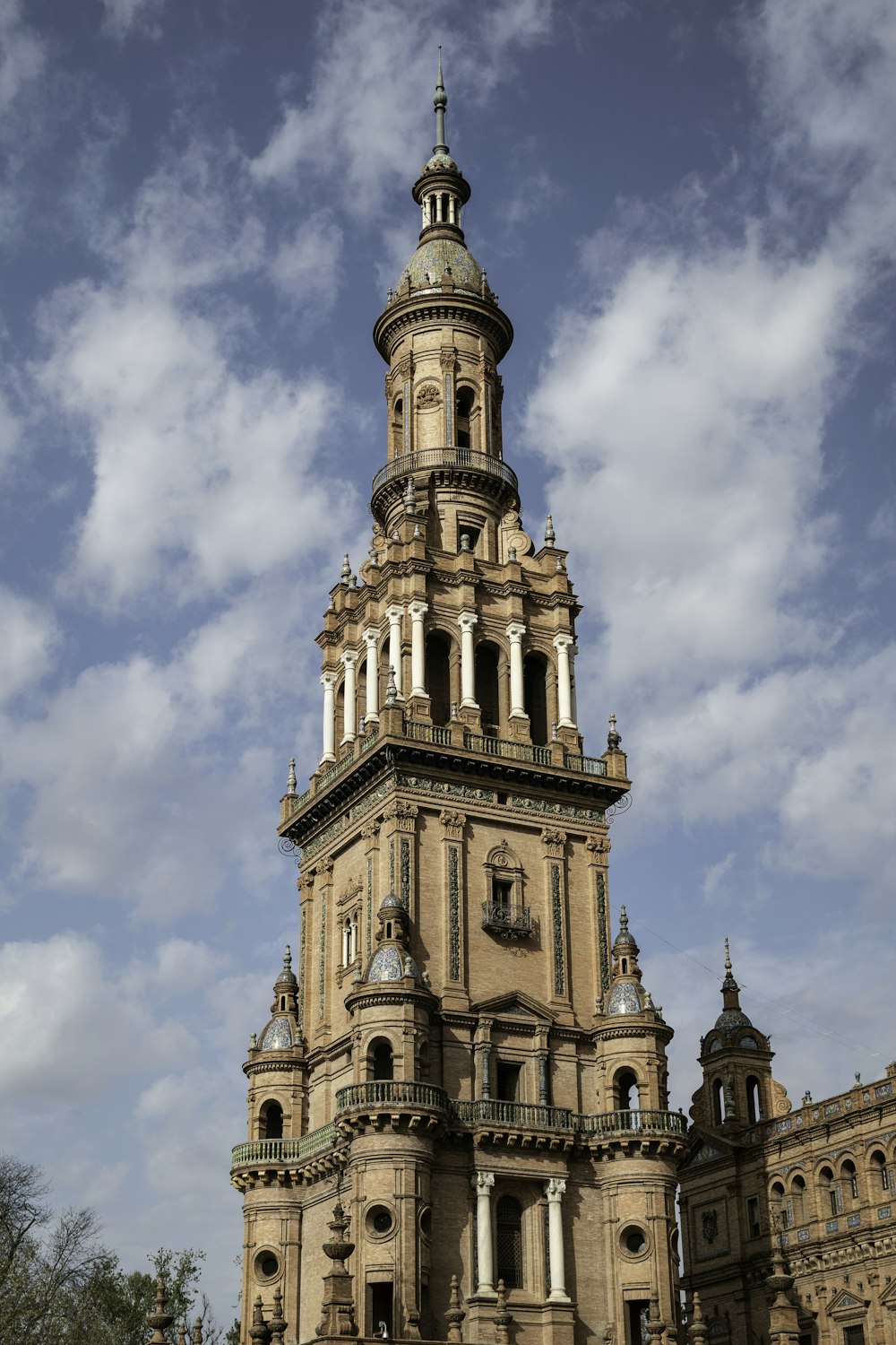 a tall building with a tower