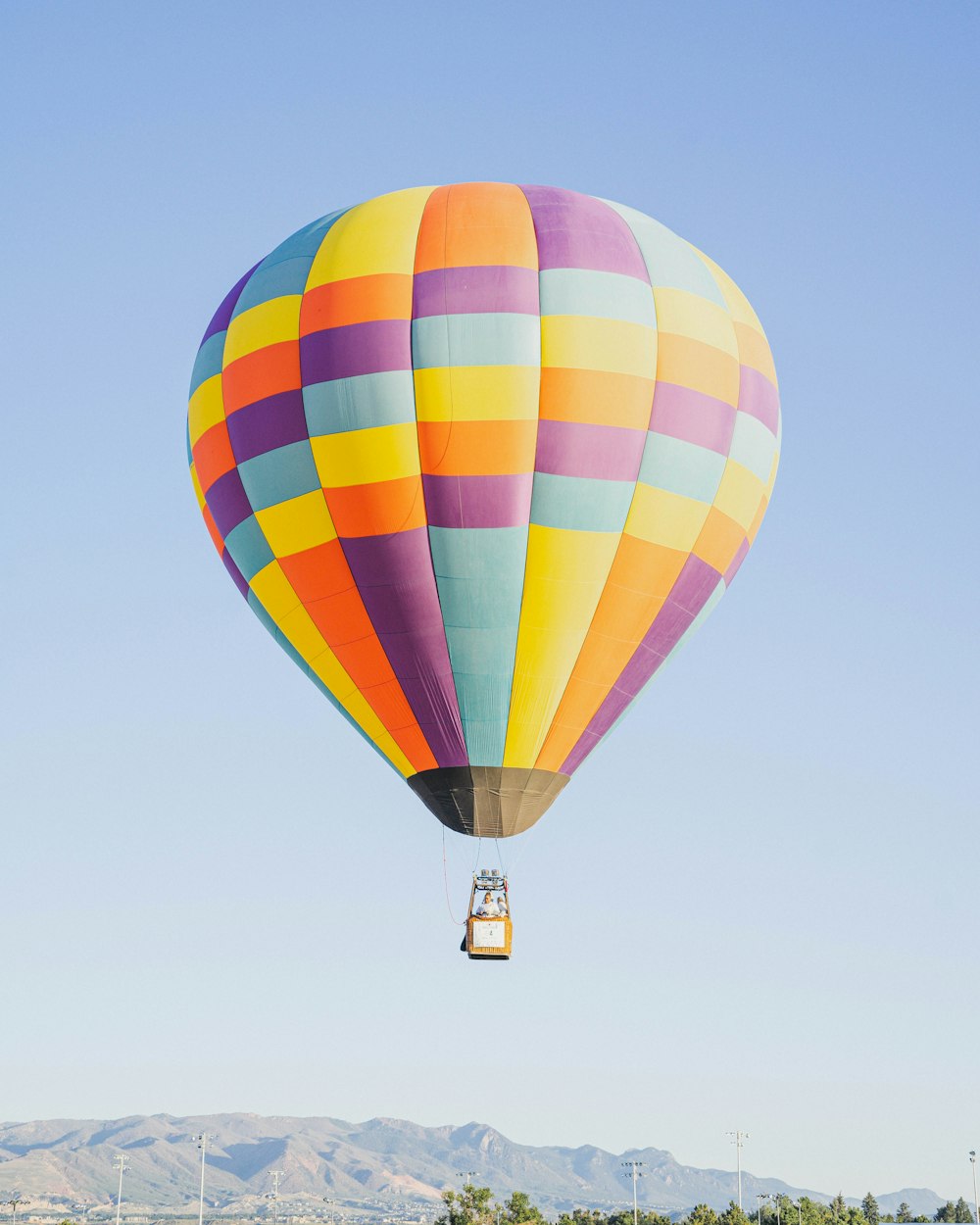 a hot air balloon in the sky