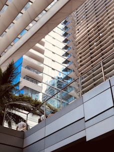 a building with glass walls