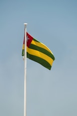 a flag on a pole
