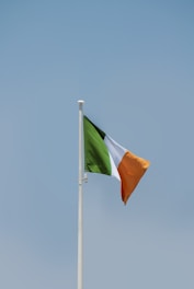 a flag on a pole
