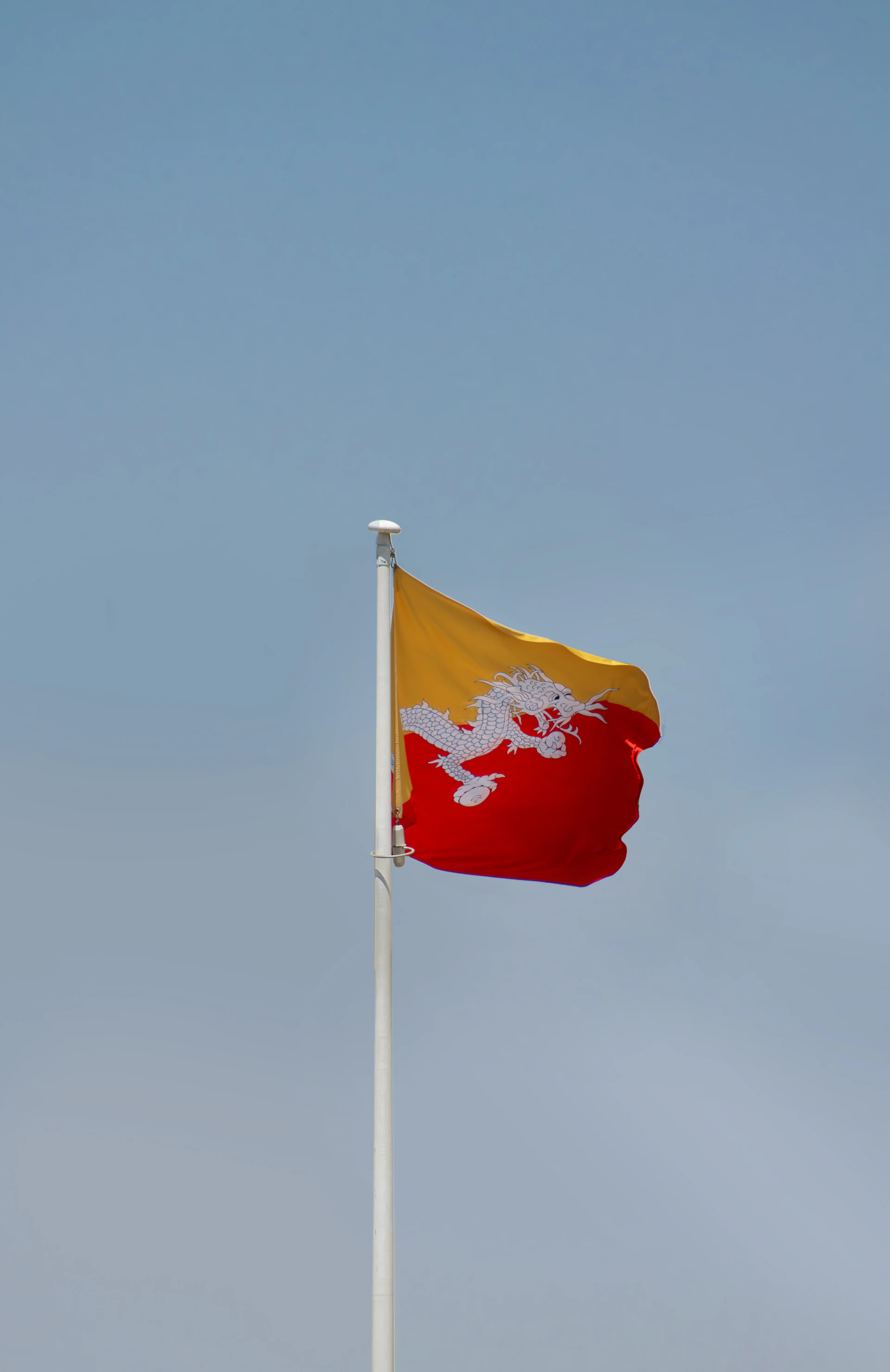 a red and yellow flag