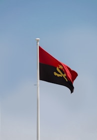 a red and yellow flag