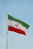 a flag on a pole