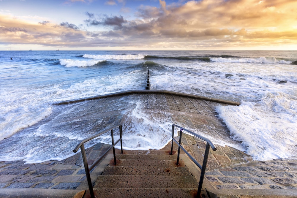 a wooden dock over a body of water