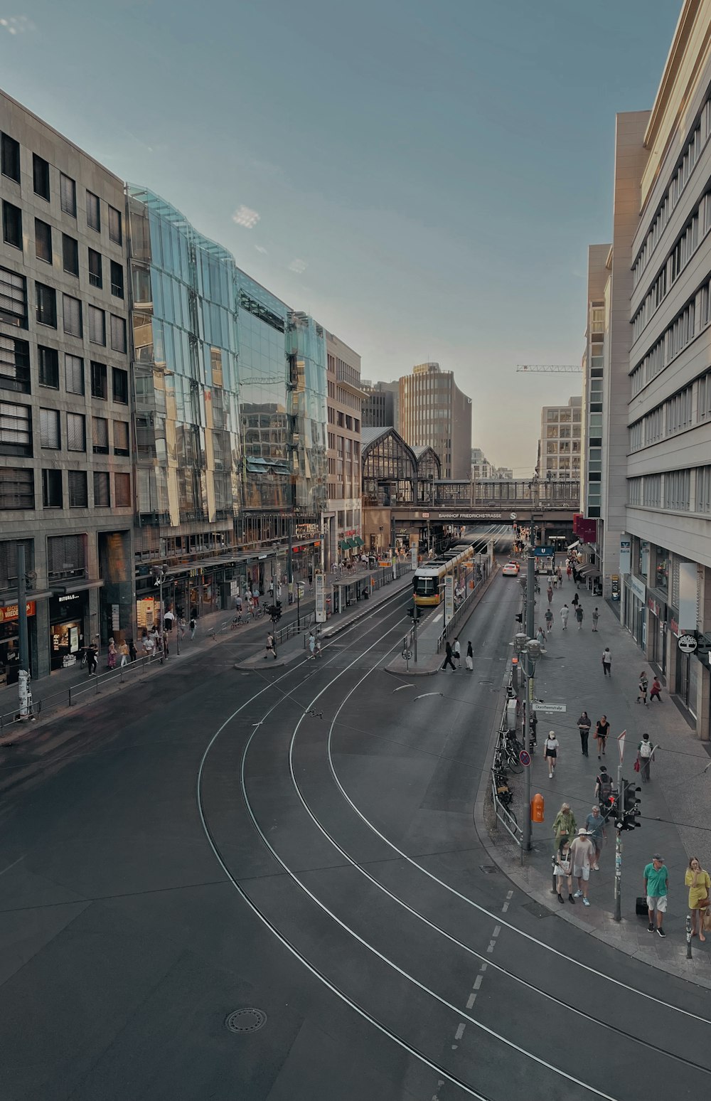 a busy city street