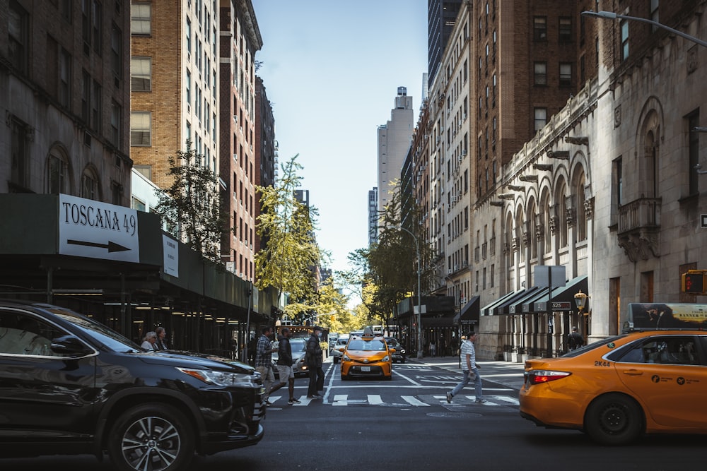 a busy city street