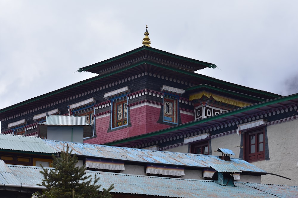 a building with a green roof