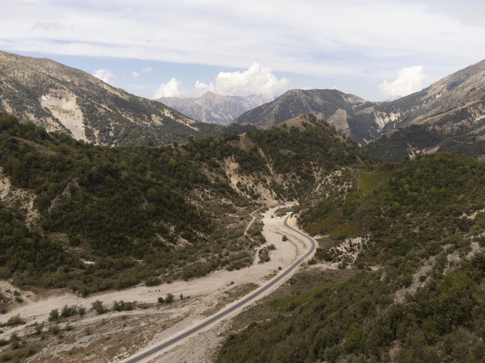 a road in the mountains