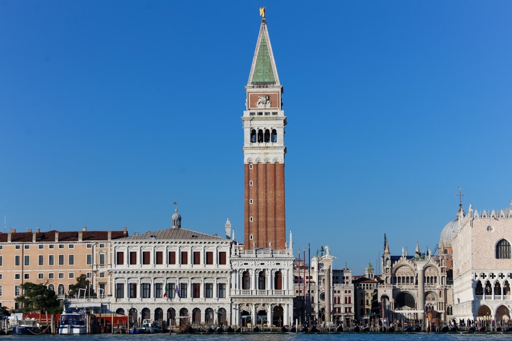 a large building with a tower