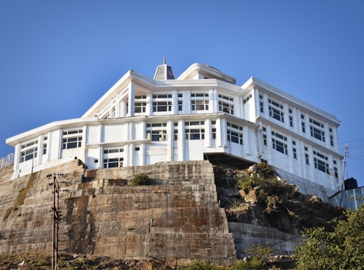 a large white building