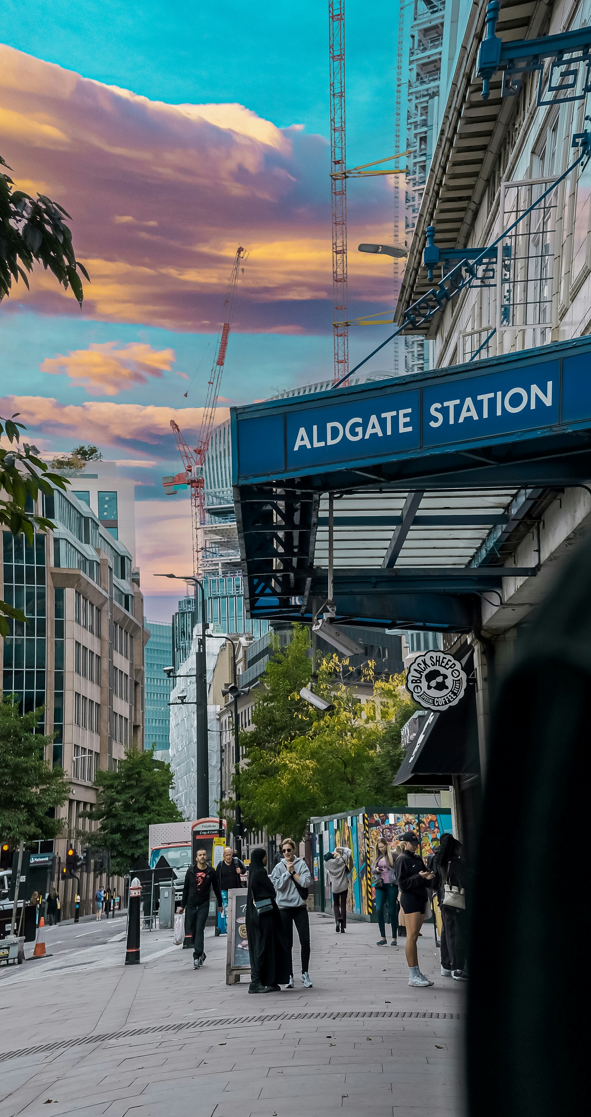 Aldgate Station.