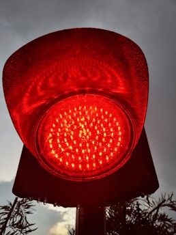 a red stop light