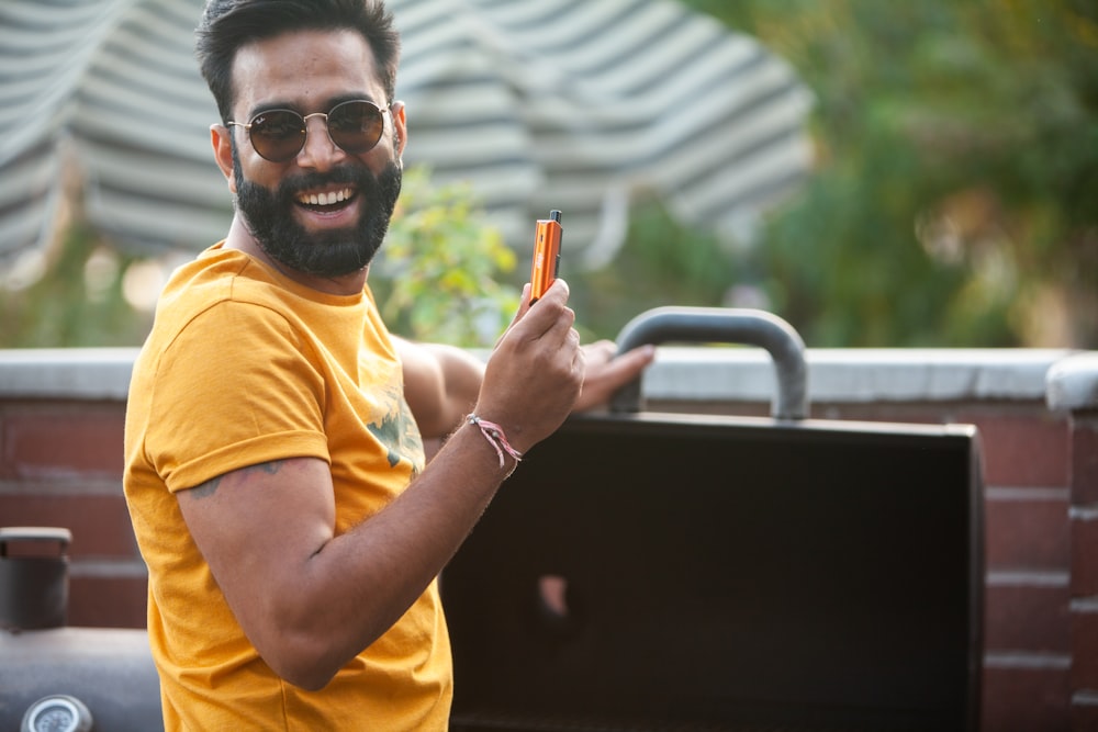 a person holding a carrot