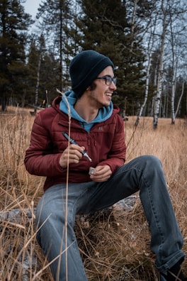 a person sitting on a bench