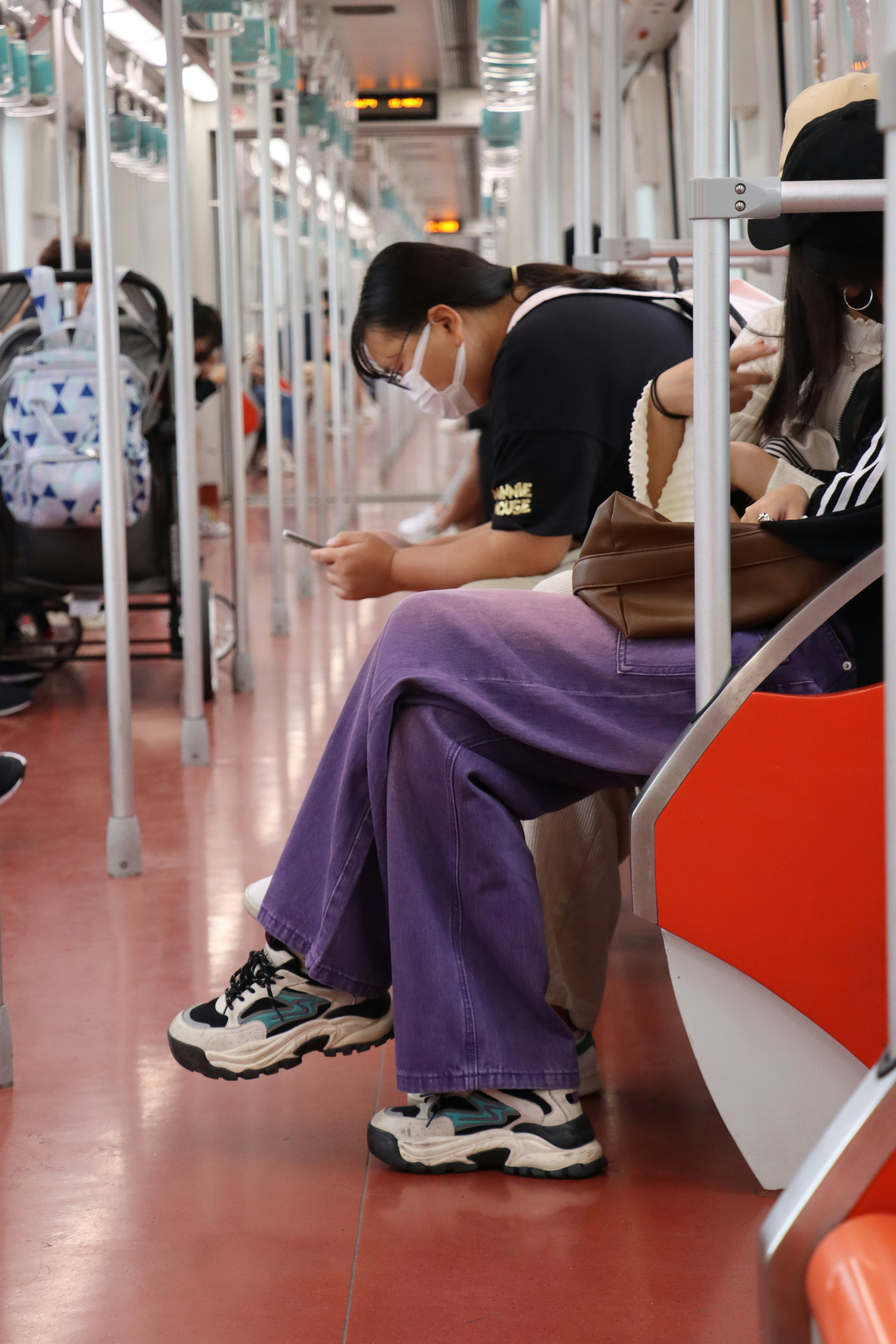 a person sitting on a bench