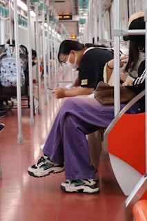 a person sitting on a bench