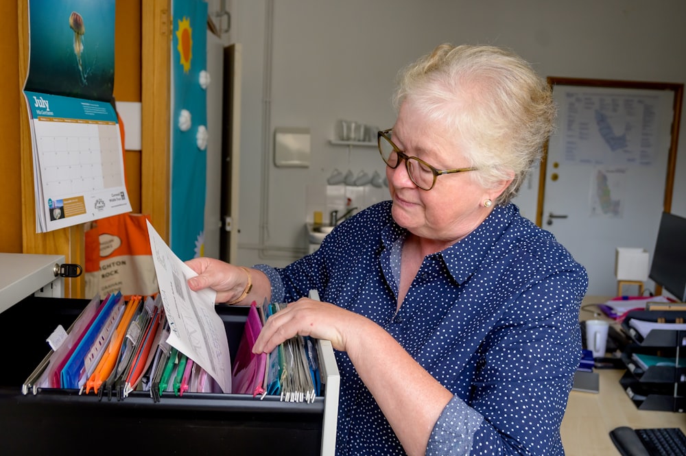 a person holding a book