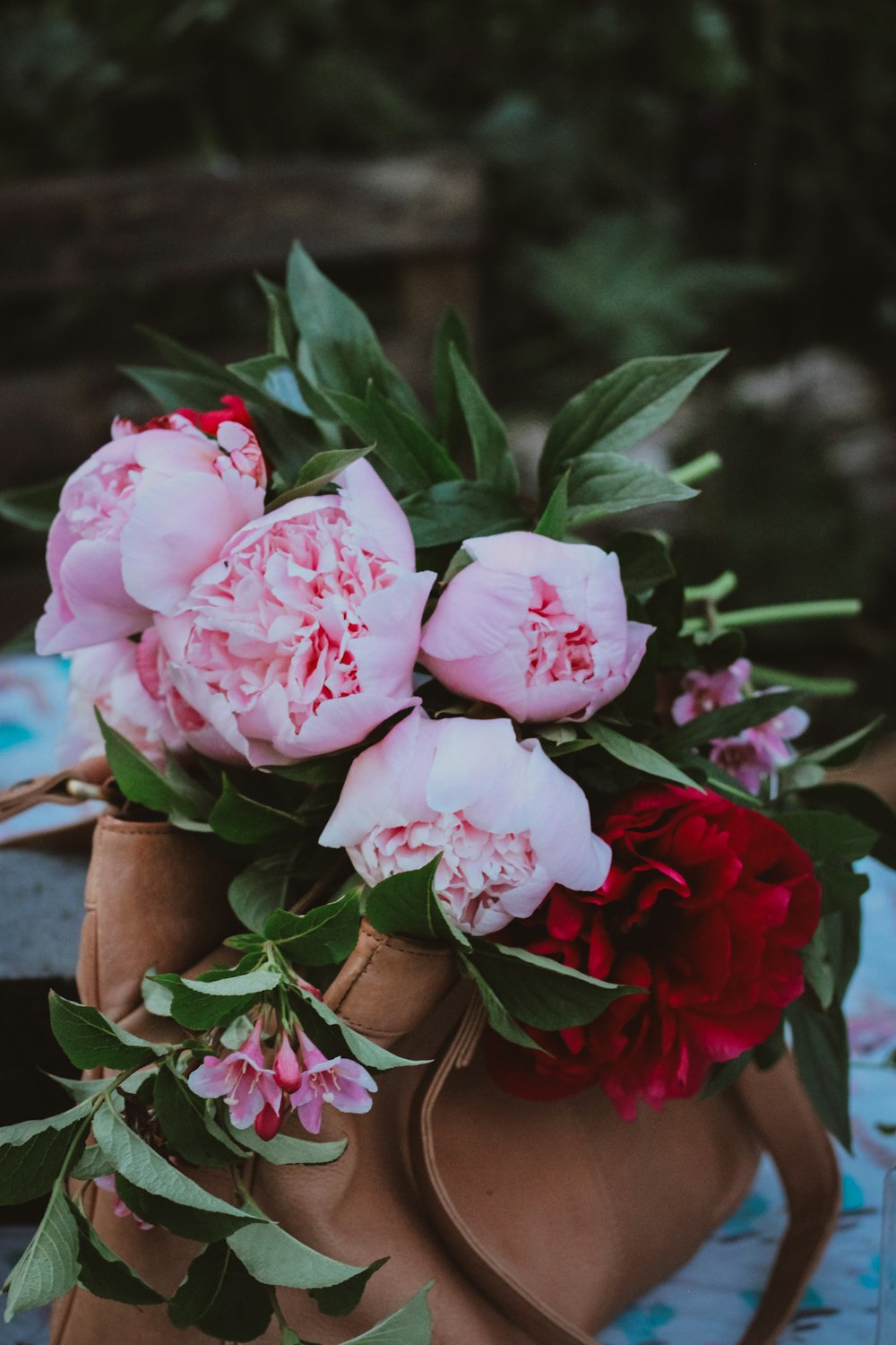 a pot of flowers